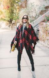 Plaid Poncho