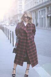 TARTAN MAXI COAT