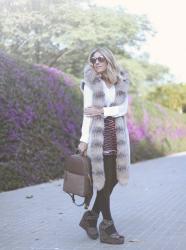 FUR VEST FOR BCN MEET UP MELIA SKY II