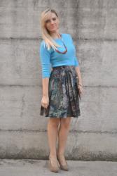 OUTFIT PAISLYE PRINTED ROUND SKIRT - COME ABBINARE UNA GONNA A RUOTA - 