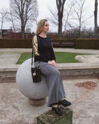 spódnica maxi w wersji jesienno - zimowej