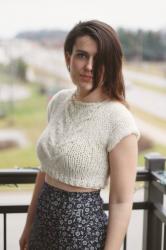 Cable Knit Crop Top