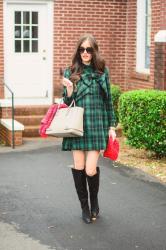 A tartan bow dress.