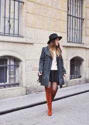 For the love of thigh high boots – Elodie in Paris