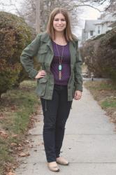 Utility Jacket + Polka Dots