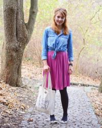 A Denim Shirt and DIY Skirt