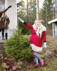 När vi högg en gran och firade gott nytt jul