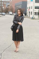 Leather, Lace and Pleats 