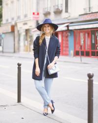 BLUE OUTFIT IN PARIS