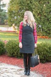 Confident Twosday: Plaid and Sheath Dress 