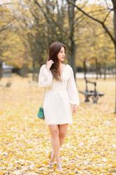 White dress – Elodie in Paris