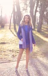 CHRISTMAS OUTFIT || Blue lace dress || stylizacja świąteczna z niebieską koronkową sukienką
