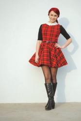 Checked dress