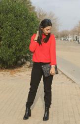 Look de Navidad: rojo y negro
