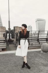 Midi Skirt & Beret