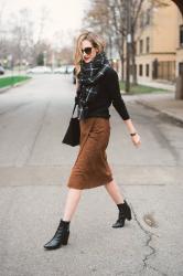 Suede Wrap Skirt (See Jane Wear)