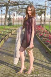 LOOK DE NOCHE: VESTIDO DE FLECOS