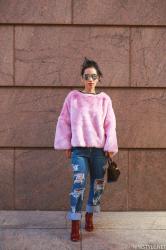 NINI NGUYEN Glace Faux Fur Pullover