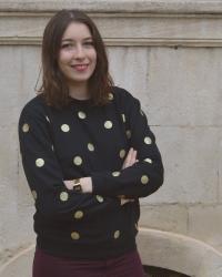 DIY - Le sweat à pois pailletés