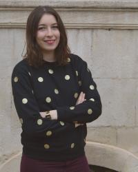 DIY - Le sweat à pois pailletés 