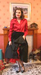 Taffeta and Red Satin