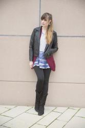 OUTFIT: Summerdress in Winter - Black Leather Jacket & Cowboy Boots