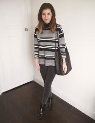 Outfit // New Look Ottoman Knit Stripe Top