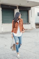 BROWN SUEDE JACKET