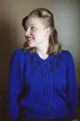 Blue Sweater and Beret