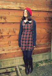 Tartan with a bow on top