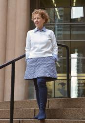 GINGHAM IS AWESOME : : MY QUILTED GINGHAM SKIRT : : VOGUE PATTERN V2911