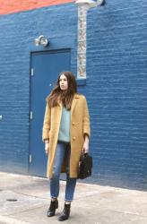 Worn: Goldenrod Vintage Coat