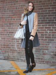 Colorblock Winter Coat