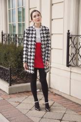 Houndstooth coat 