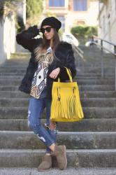 Jeans cropped, ugg mini e la mia nuova Tatù bag
