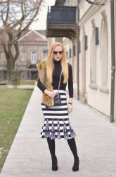 Striped skirt