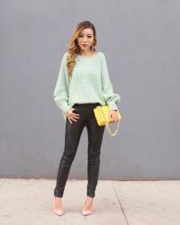 MINT CHIP, YELLOW AND PINK