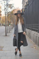 Long grey coat