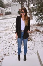 Vintage Blazer + Concho Belt.