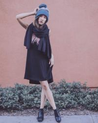 Slouchy Beanie & Dress Style in So Cal