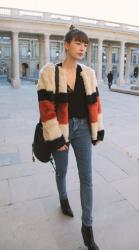 TRICOLOR FAUX FUR