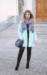 MINT COAT | miętowy płaszcz w wiosennej stylizacji