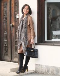 How to wear leather and leopard at work