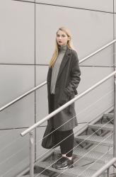 dark grey coat