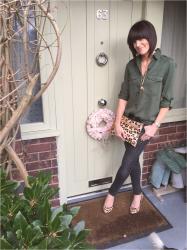 Khaki & Leopard Print For An Afternoon/Evening Out With The Girls!