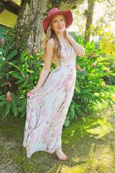 {Outfit}: Pretty Floral Spring Maxi Dress