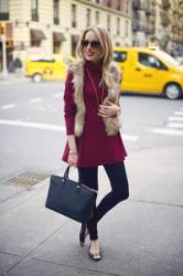 Cotton Turtleneck Tunic Dress