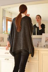 dolman grey sweater 