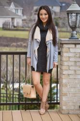 Workwear Wednesday:  The Cowl-neck Sweater Dress