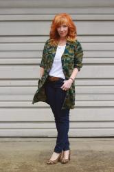 Long Camo Shirt & Leopard Pumps: Perfect Valentine’s Day